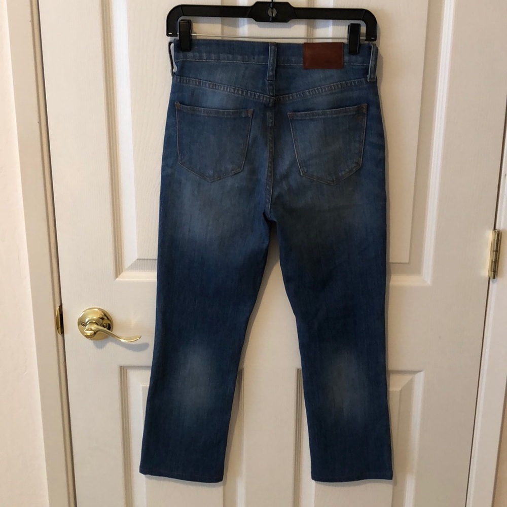 Madewell kick out crop jeans in thom wash - Picture 6 of 9
